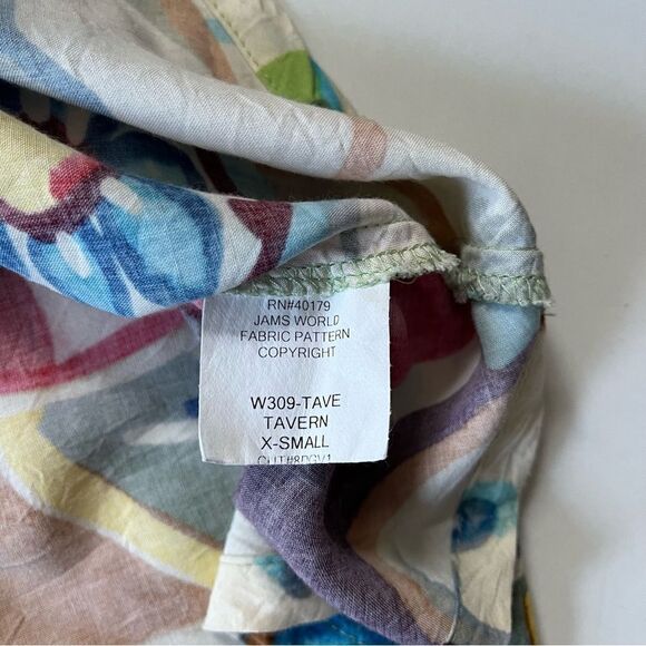 Jams World Sherry Dress Tavern Print Sundress XS - Picture 7 of 9